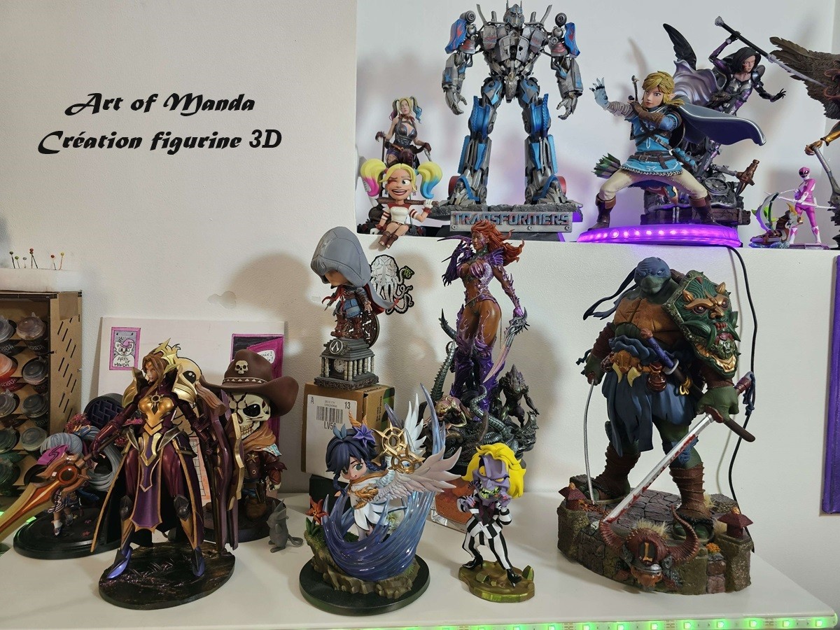 impression et mise en peinture de figurines 3D